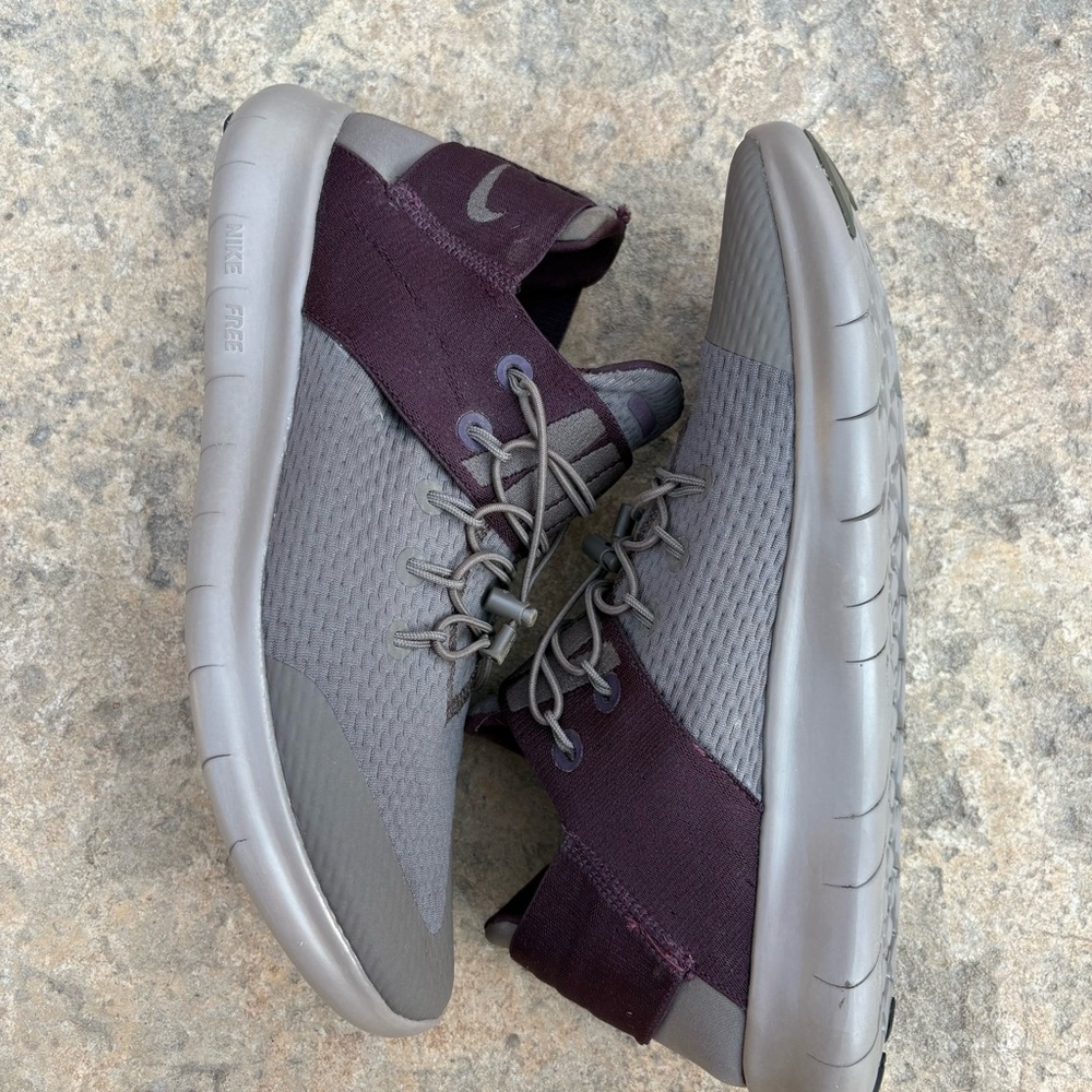 Nike Free Running Shoes Purple / Grey Size 9.5 880841-200 - Picture 2 of 10